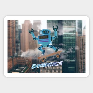 Skater Robot Sticker